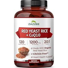 Zazzee Red Yeast Rice with CoQ10 Supplement