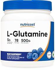 Nutricost L-Glutamine Powder Blue Raspberry