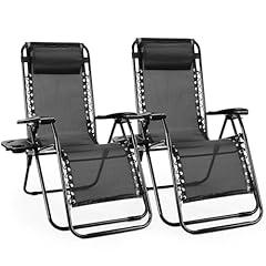 Sweetcrispy Zero Gravity Recliner Chairs Set