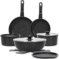 SODAY Nonstick Cookware Set with Detachable Handle