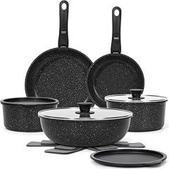 SODAY Nonstick Cookware Set with Detachable Handle