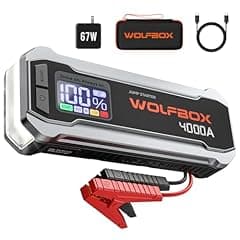 ‎WOLFBOX 4000A 12V Car Jump Starter