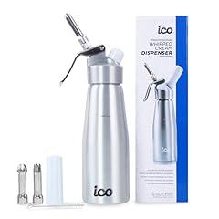 ICO Professional Whipped Cream Dispenser, Silver, 1-Pint