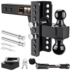 Adjustable Trailer Hitch with 6-Inch Drop/Rise