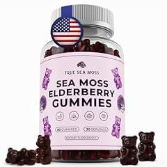 TrueSeaMoss Sea Moss Gummies with Elderberry