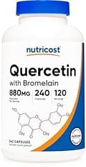 Nutricost Quercetin 880mg with Bromelain, 240 Vegetarian