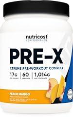 Nutricost Pre-X Xtreme PreWorkout Powder, Peach Mango