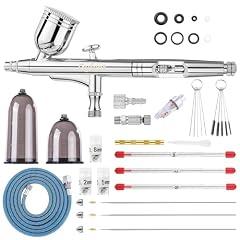 Gyfent Airbrush Kit with Quick-Release Nozzles