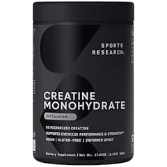 Sports Research Creatine Monohydrate 5g Powder 1.1LBS