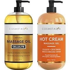 Cosmetasa Natural Cellulite Massage Oil & Cream