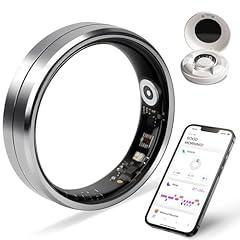 SHGMEET Silver Smart Ring Fitness Tracker