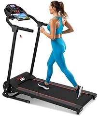 SereneLife Electric Folding Treadmill with Bluetooth