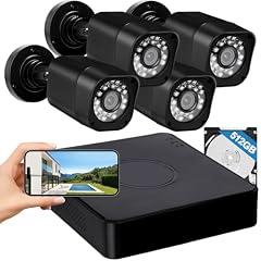Aiwixen 4CH 1080P Wired Security System