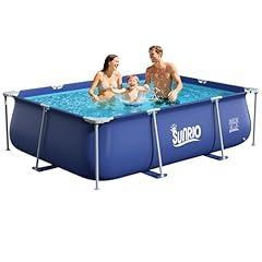 Sunrio Rectangle Metal Frame Swimming Pool