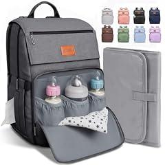 PILLANI Baby Diaper Bag Backpack, Gray