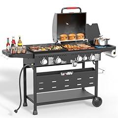 LAUDLIFE Propane Gas Griddle Grill Combo