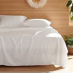 Bedsure Lyocell Cotton Cooling Bed Sheets King Set