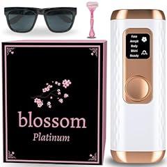 Blossom IPL Hair Removal Device Platinum | Laser Hair Remover for Women/Men | Health Canada Licensed | Proudly Canadian | 1,000,000 Flashes | 8 Minute Whole Body | Results ~2 Weeks | Ice-Cooling