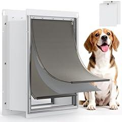 Powools Steel Pet Door with Magnetic Flaps