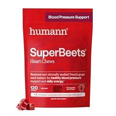 humanN SuperBeets Heart Chews, Pomegranate Berry Flavor