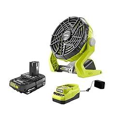 RYOBI 18-Volt ONE+ Hybrid Portable Fan with Battery and Charger