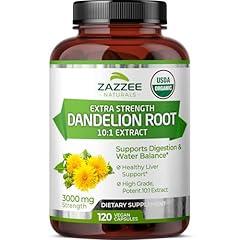 Zazzee Organic Dandelion Root Extract 10:1