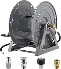 M MINGLE Heavy Duty Pressure Washer Hose Reel 300ft