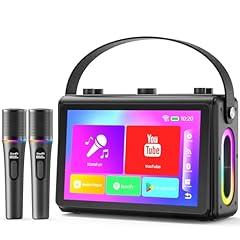 Verkstar Karaoke Machine with Display and Mics