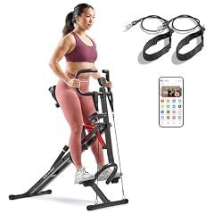 Sunny Health & Fitness Row-N-Ride PRO Smart Squat Rower