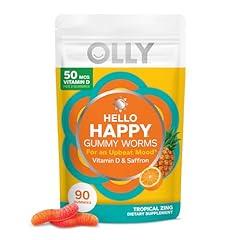 OLLY Hello Happy Gummy Worms Mood Support