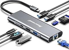 Hiearcool USB C Hub 8-in-1 Adapter