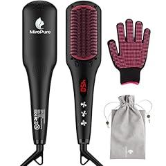 MiroPure Enhanced Ceramic Hair Straightener Brush