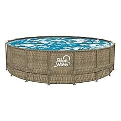 Blue Wave 18-ft Round Cocoa Wicker Pool