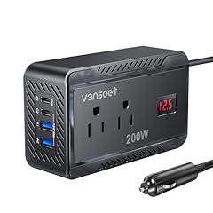 Vansoet 200W Car Power Inverter with Fast Charging
