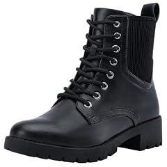 Vepose Women's Black Ankle Boots 916