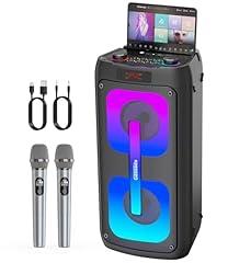 Gesnada Karaoke Machine with Wireless Microphones