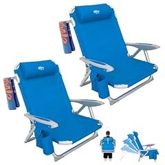 WEJOY Reclining Beach Chair Set