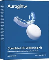 AURAGLOW Teeth Whitening Kit with LED Light