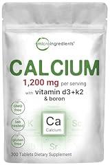 Micro Ingredients Calcium 1200mg with D3 & K2 Tablets