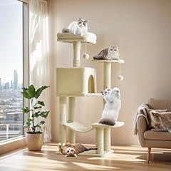 Sweetcrispy Cat Tree Tower with Scratching Posts