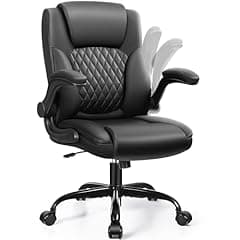 Leather Office Chair with Ergonomic Support