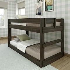 Max & Lily Farmhouse Low Bunk Bed Twin