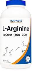 Nutricost L-Arginine 1000mg, 300 Tablets