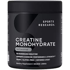 Sports Research Creatine Monohydrate Powder 10.58 oz