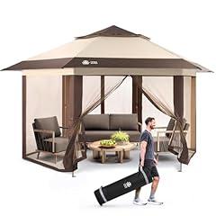 CROWN SHADES 13x13 Pop Up Gazebo with Netting