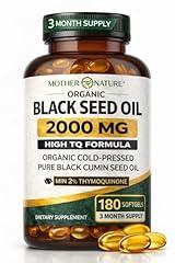 Mother Nature Organic Black Seed Oil 1000mg