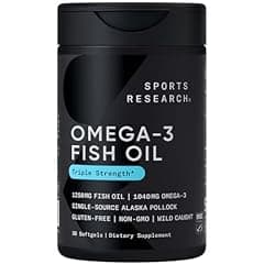 Sports Research Triple Strength Omega 3 Fish Oil 1250mg