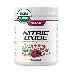 Snap Supplements Organic Beet Root Powder, 3-in-1 Nitric Oxide Supplement, 250g (Mixed Berry)