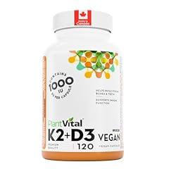 PlantVital Vegan Vitamin D3 + K2 Supplement
