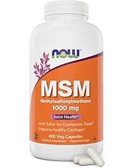 NOW Foods MSM 1000mg, 400 Count Sulfur Supplement